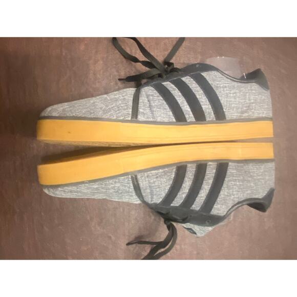 Adidas Neo Label Gray Black Gum Sole Sneakers Ortholite Size 13 - Picture 2 of 8